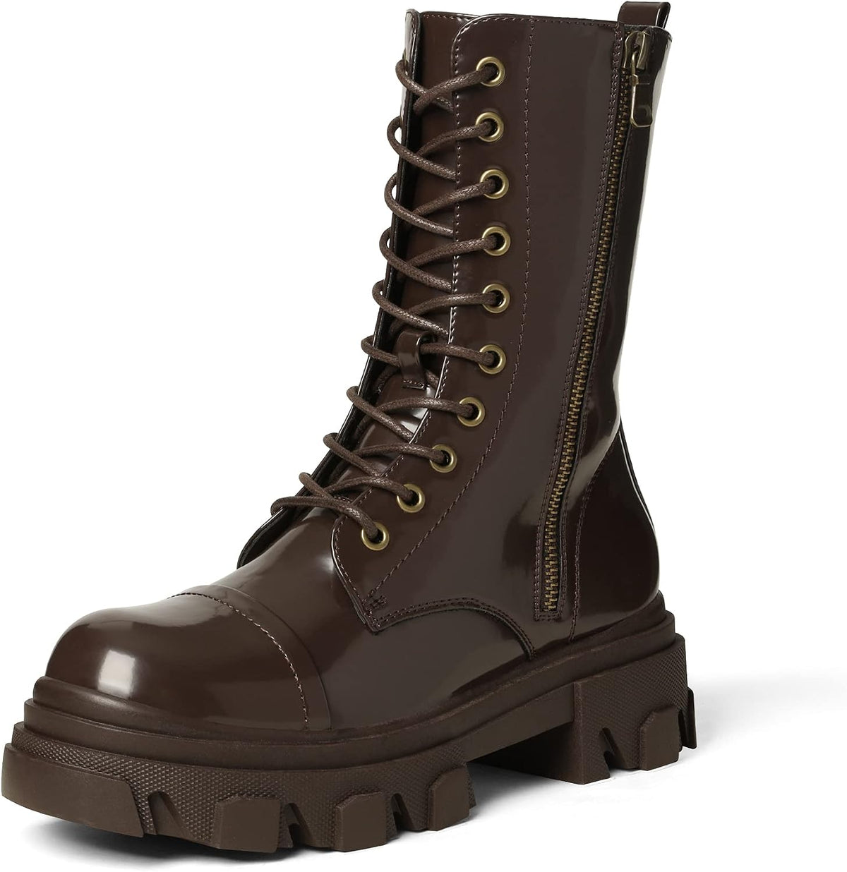 Women's Mid Calf Combat Boots — view 3 of 5