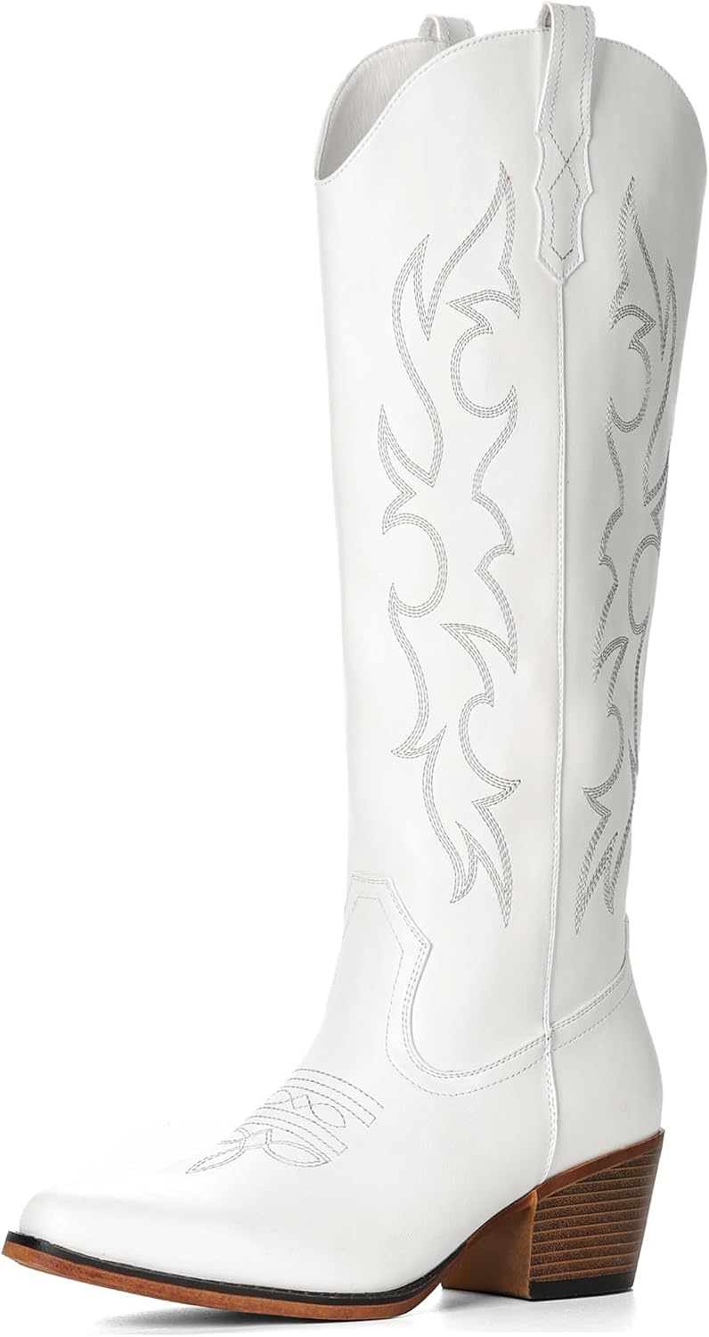 Women's Embroidered Knee High Cowgirl Boots — view 5 of 7