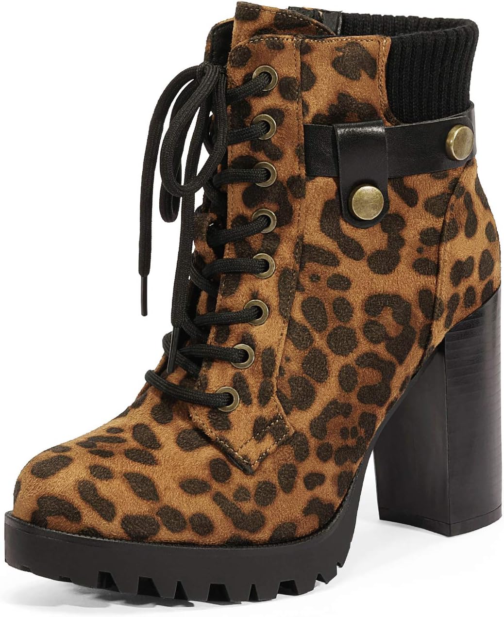 Women's Lace Up Combat Ankle Booties — view 3 of 4