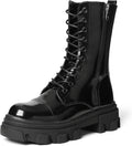 Women's Mid Calf Combat Boots — view 4 of 5