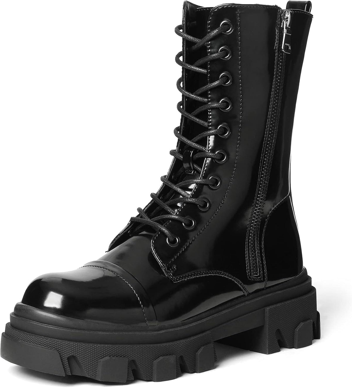 Women's Mid Calf Combat Boots — view 4 of 5