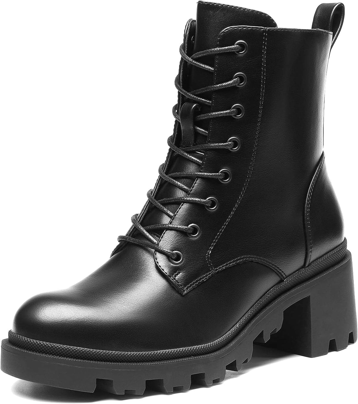 Women's Lace Up Ankle Combat Booties — view 1 of 2