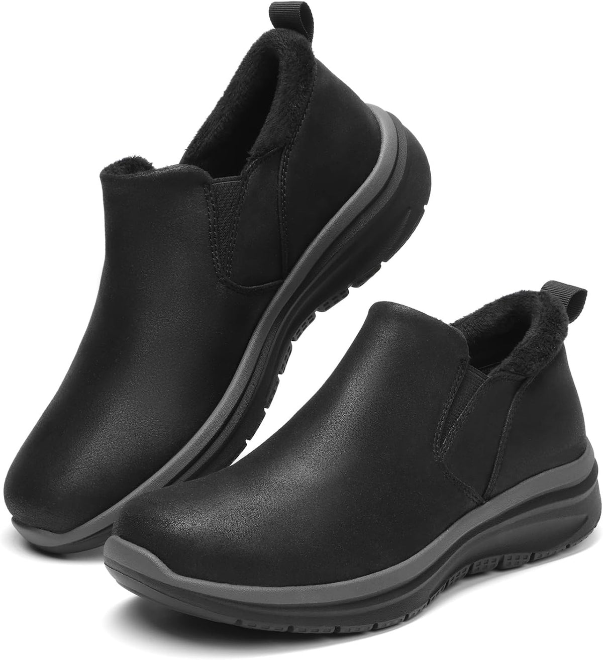 Women's Fleece Lined Slip On Ankle Boots — view 3 of 4