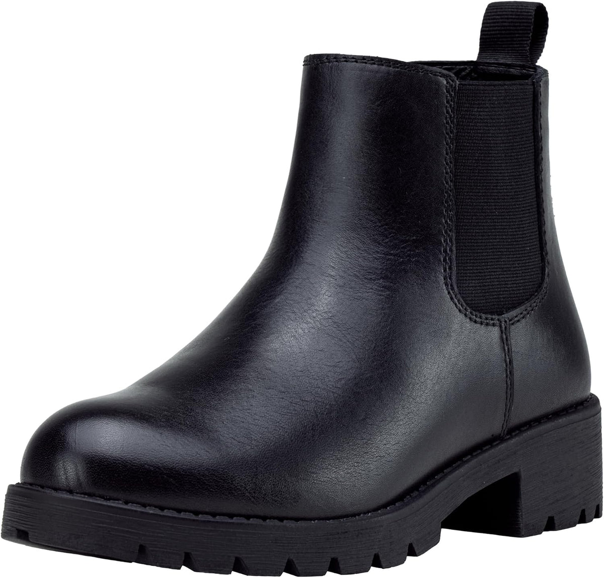 Women's Chelsea Ankle Boots - Elastic Side Panels, Round Toe and Flat Low Heel for Daily Casual Wear - 6