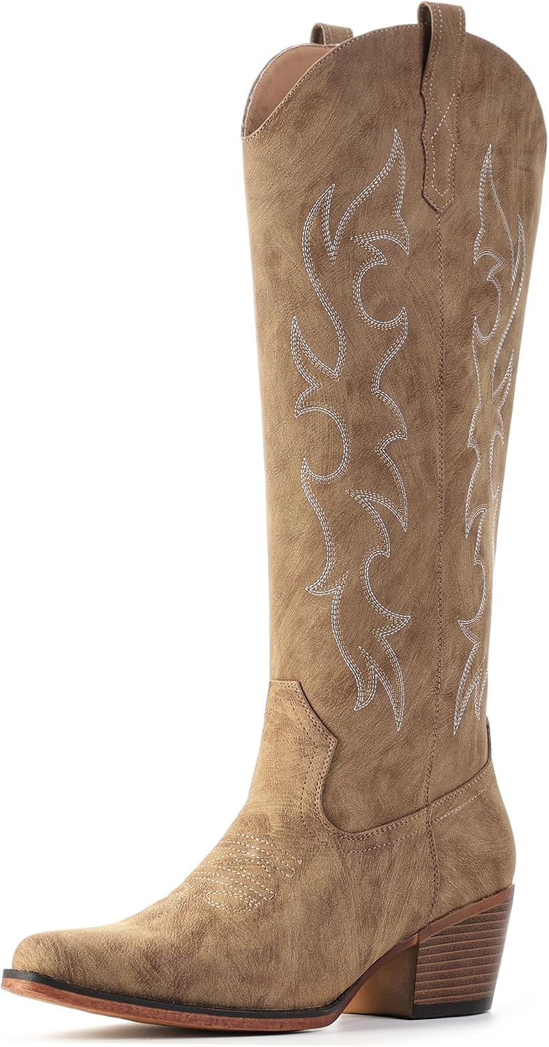 Women's Embroidered Knee High Cowgirl Boots — view 4 of 7