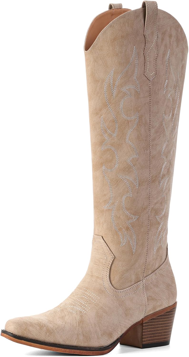 Women's Embroidered Knee High Cowgirl Boots — view 3 of 7