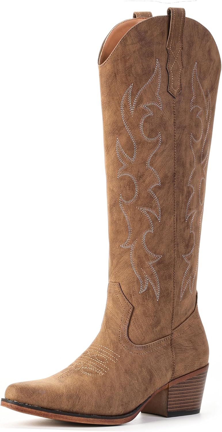 Women's Embroidered Knee High Cowgirl Boots — view 2 of 7