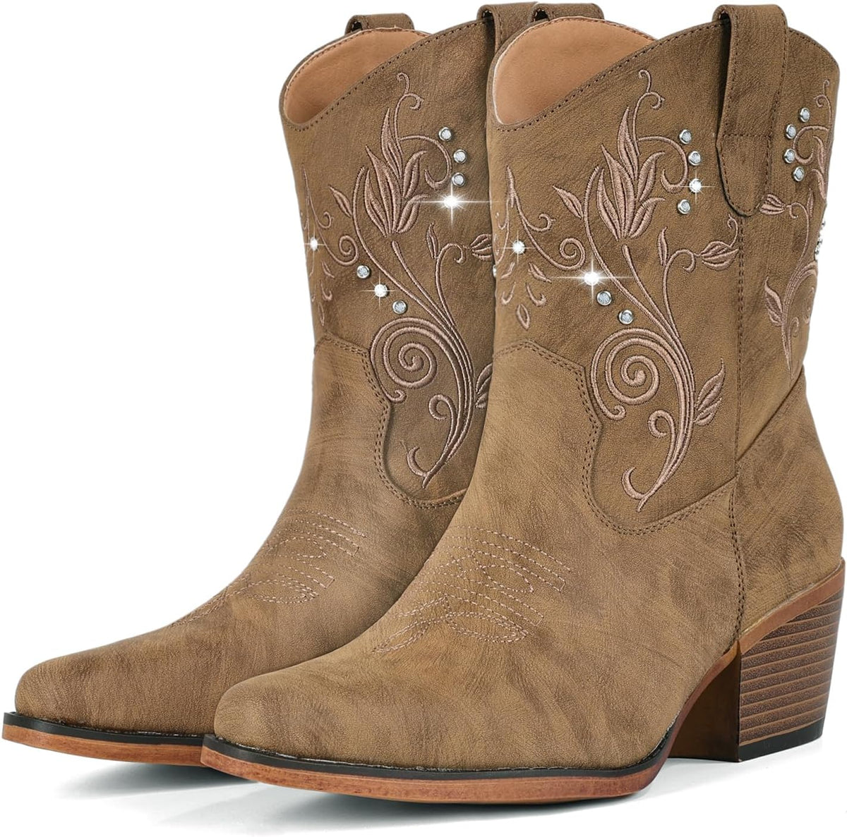Women's Rhinestone Cowgirl Ankle Boots — view 1 of 7